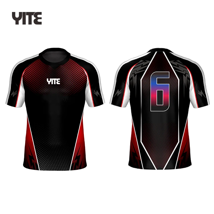2021 Wholesale customized gaming e-sports T-shirts For Men all Over Printed Esports Gaming Jersey