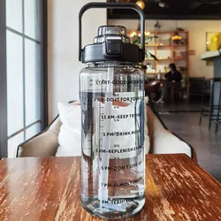 Doyoung Private Label Sustainable Reusable Portable Transparent Traveling Workout 2.2l Water Bottle for Sport
