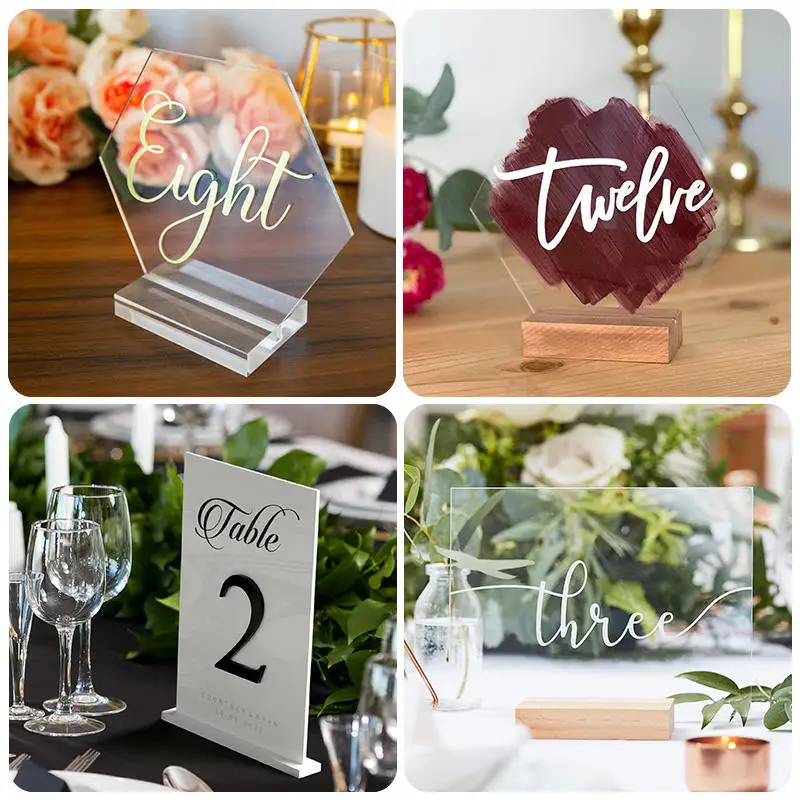 Custom Table Top Business Acrylic Engraved Sign Acrylic Sign Bar Acrylic Menu Welcome Name Sign