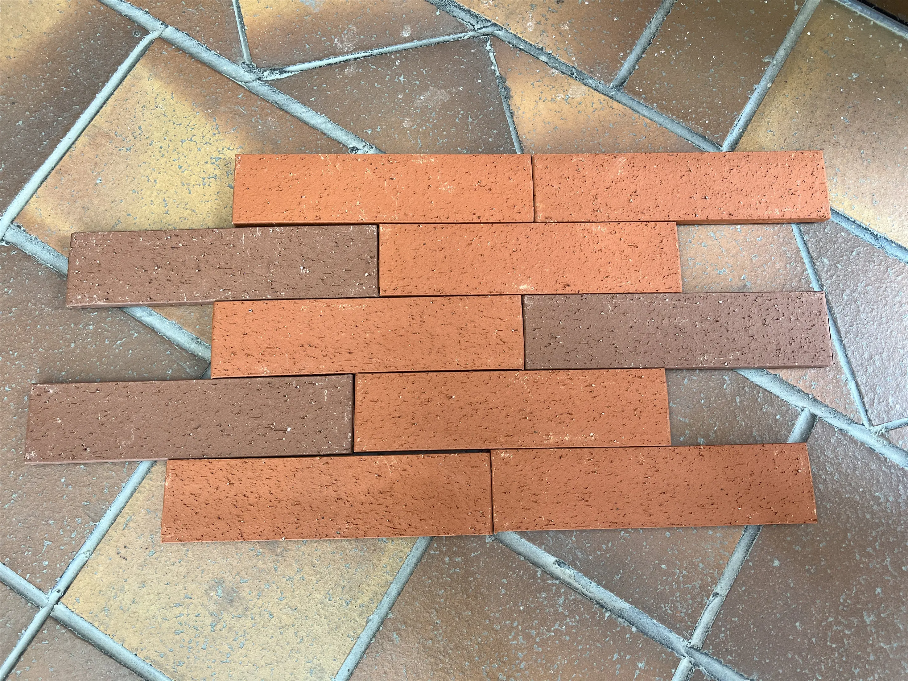Popular high quality fireproof clay brick split wall tile 60x240X11MM outdoor indoor decoration