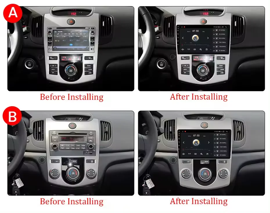 android  touch screen car dvd radio Reverse  video audio gps navigation player for kia Forte cerato 2008-2012  manu ac