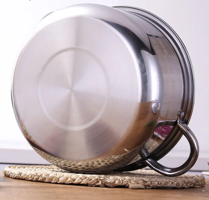 
10 Piece double bottom stainless steel cookware with lids dessini set 