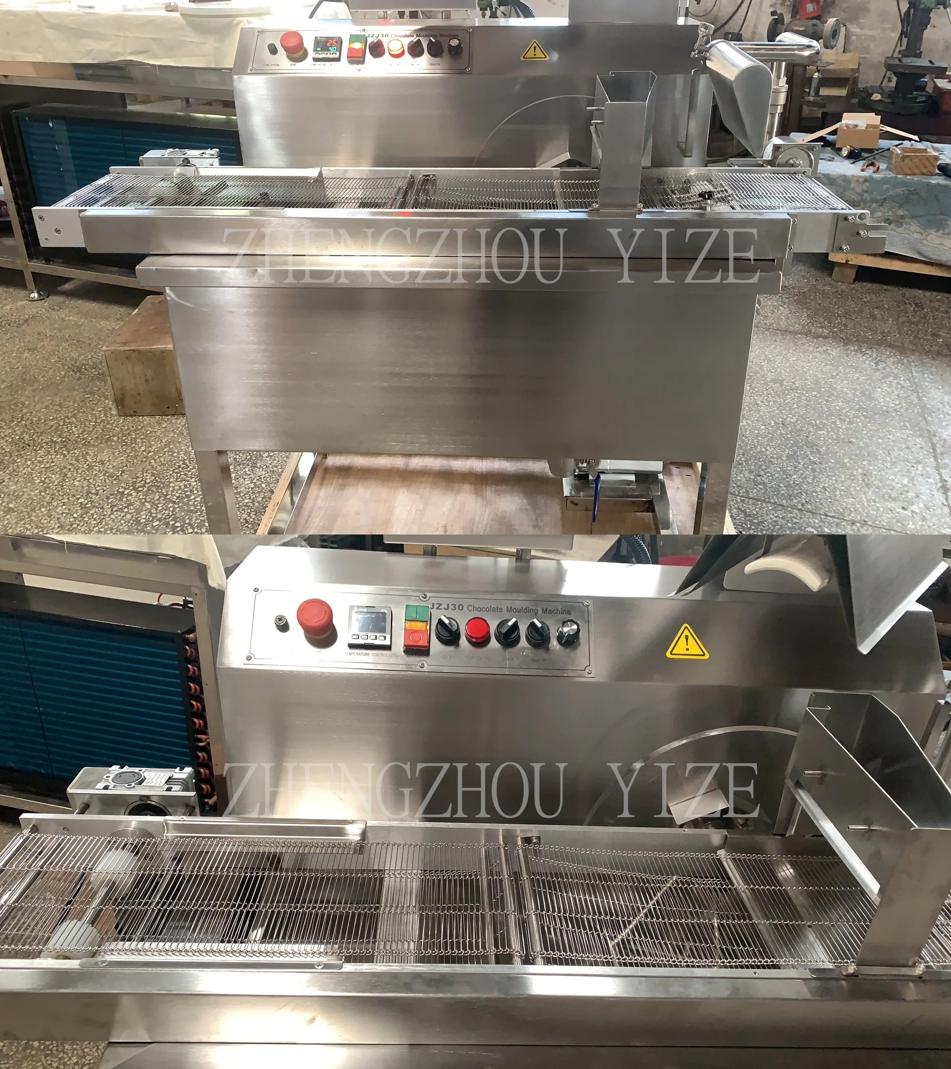 Машина для производства шоколадных батончиков с автоматическим контролем температуры машина сухофруктов сахара шоколада охлаждающим