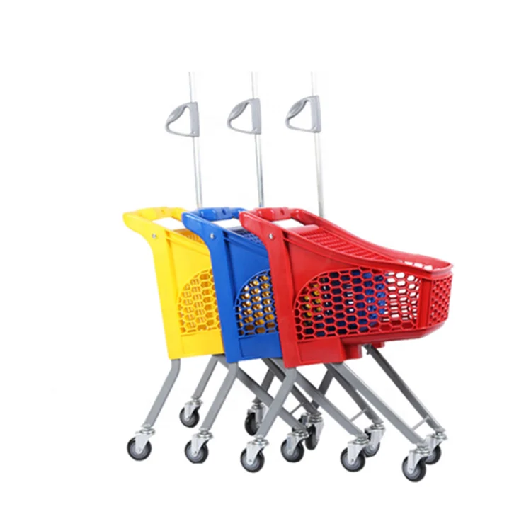 Wholesale Mini Children Plastic Shopping Trolley for Supermarket and Stores
