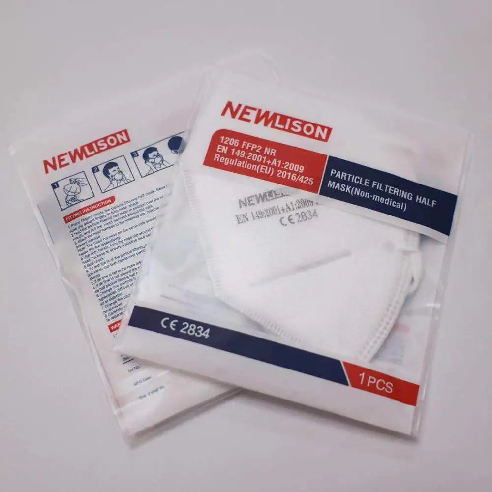 FFP2 в наличии Быстрая доставка CE сертифицированный Newlison 1206 BYD клапан PPE список фильтров графена KN95 маска Maske тушь для ресниц