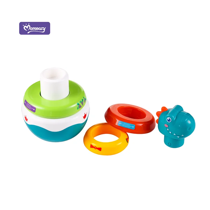 Momeasy New Design Baby Dinosaur Stacking Toy Eco Friendly Game Blocks Tumbler Roly Poly Toys
