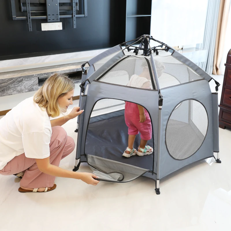 Prodigy baby supplier UF004 Outdoor foldable Baby Playpen , Canopy Deluxe Portable Play tent for Babies outdoor camping