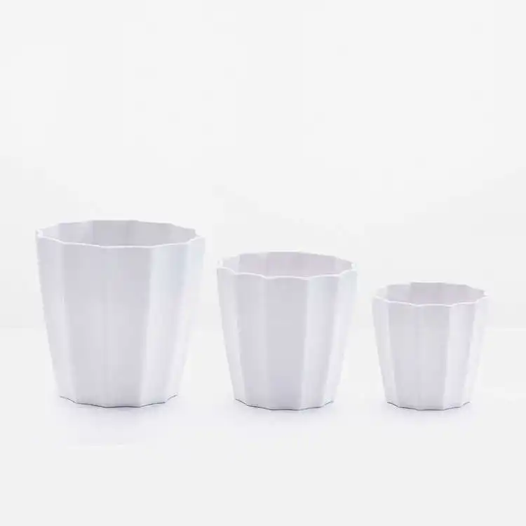 
Indoor home decorative colorful square tall plastic plant pot 