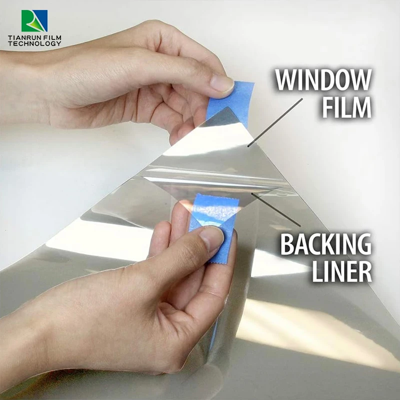 Heat Insulation privacy window covering One Way Window Film For Glass insulation window film