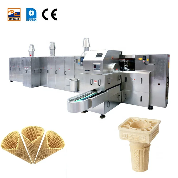 Wholesale top quality Fully Chinese Factory Biscuit Ice Cream Cone Waffle Cookie Making Edible Bowl Flower Cup Maker Machine