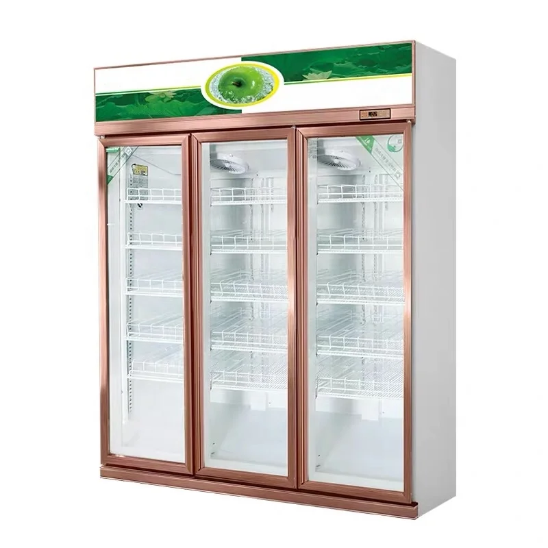 
Vertical Display Refrigerator Cooler/Beverage Fridge for Beer and Drinks freezer equipment commercial showcase 