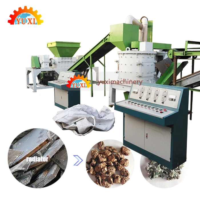 
Copper And Aluminum Recycle Machine Air Conditioner Scrap Radiator Recycling Machine 