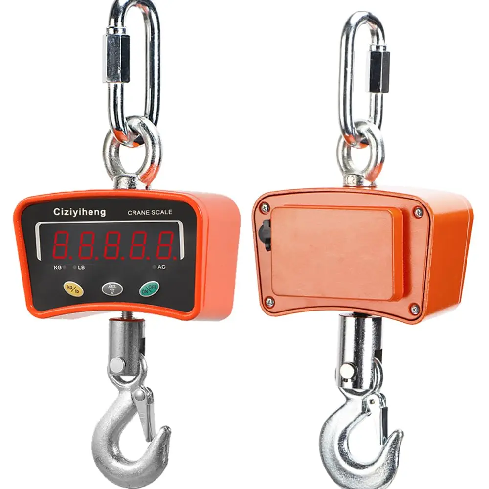 Digital Crane Weighing Scale 500 kg 1000 kg Heavy Duty Electronic Hanging Scale