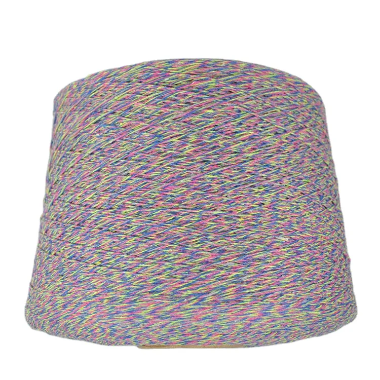 Recycled mixed colors open end cotton polyester yarn Ne8s/4plys for making mops