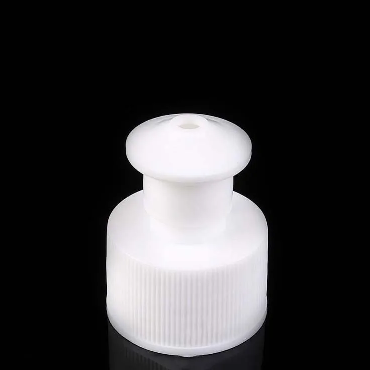 
Plastic bottle covers manufacturer 28 / 410 hand pull cap mushroom head pull type cap stretch type lid 