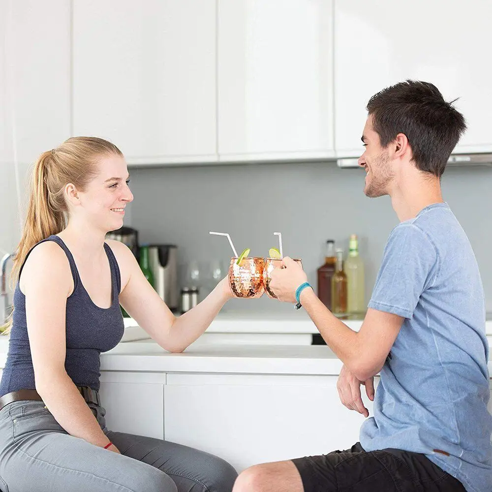 High End Atmosphere And Class Pure Copper Moscow Mule Mug Cup Coffee Beer Drinking Cocktail for Party Bar Cup