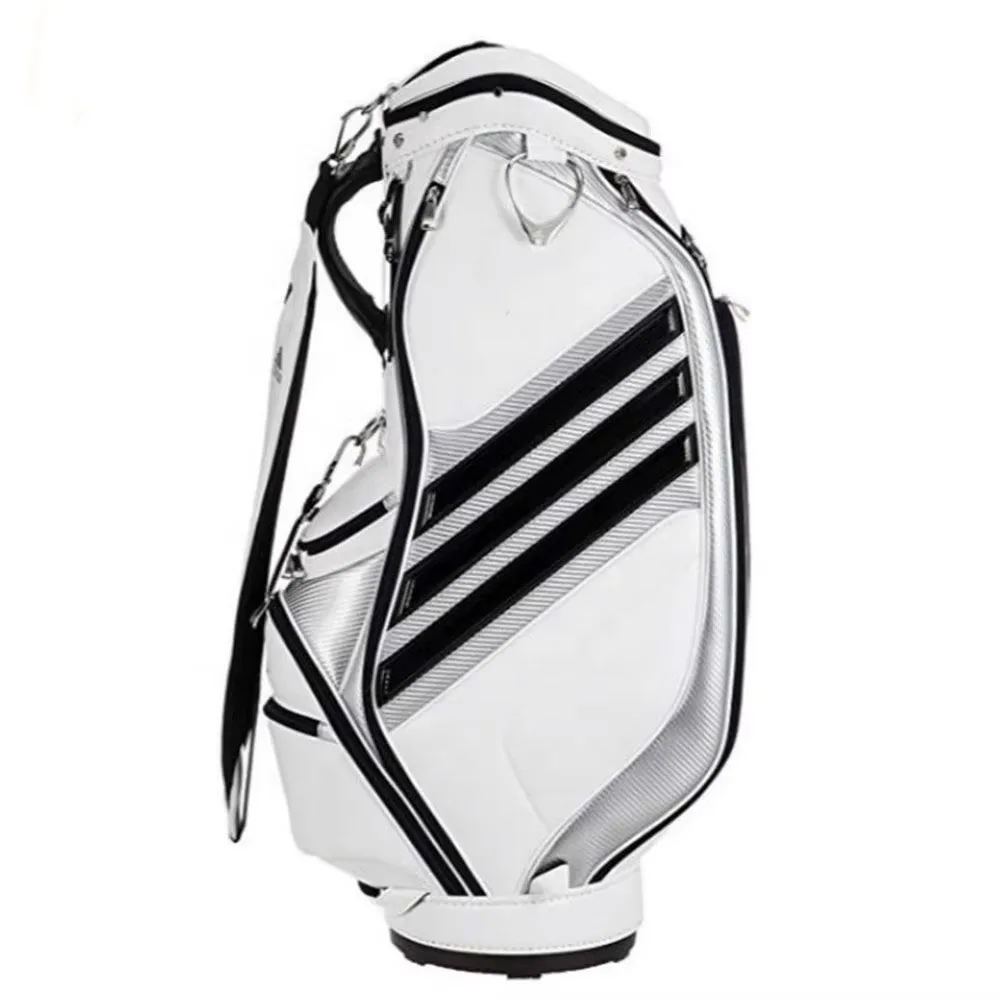 Wholesale Golf Custom Waterproof Golf Bag Tag Pu Leather Lightweight Attachment Polyester 14 Dividers OEM Malbon Golf Stand Bag