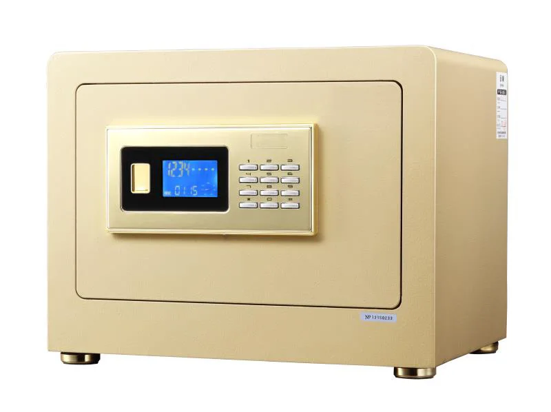 Time locking container steel plate safe box with interior capet for guest room