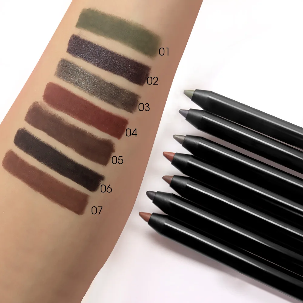 eyebrow pencils matte finish creamy formula brown deep color eyeliners waterproof private label eyebrow eye liner pencil