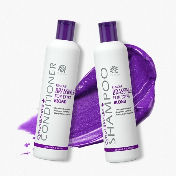 CYNOS private brand best blonde shampoo  remove brassiness Silver Shampoo Purple shampoo