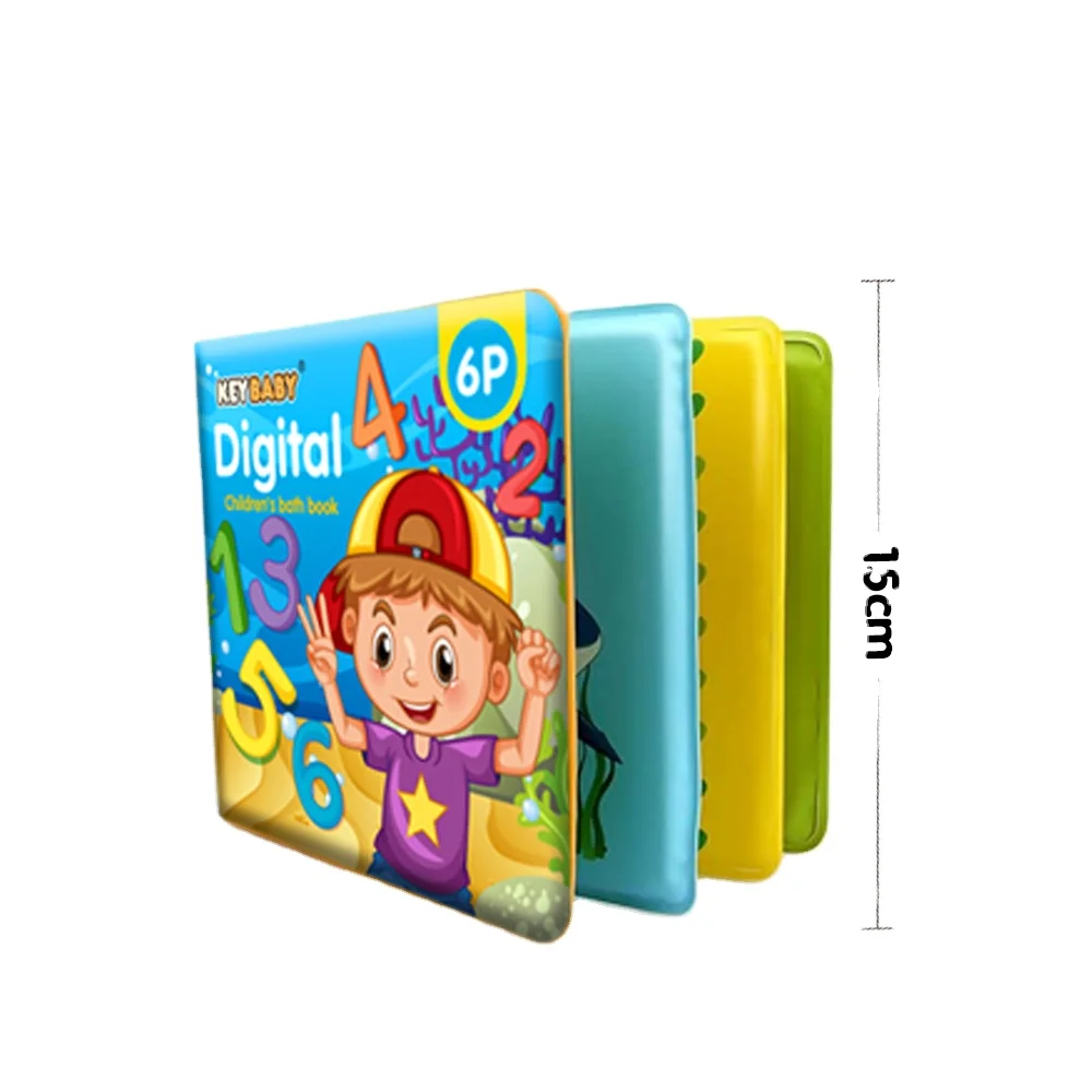 Wholesale Customized Eco-friendly washable soft baby waterproof bath books EVA Foam Book Toys Kids Children