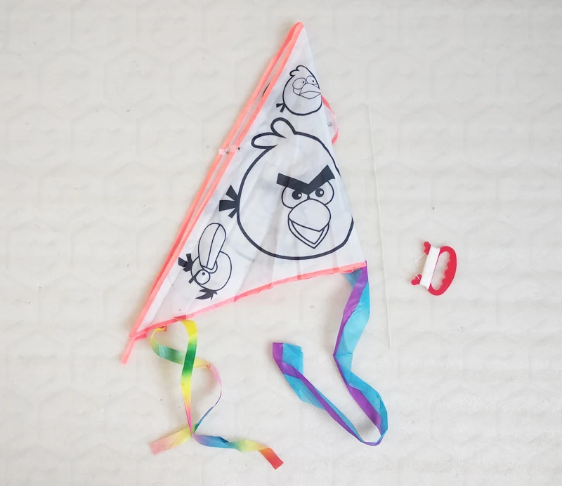 Netherlands market 1 color black printing happy bird flying kite