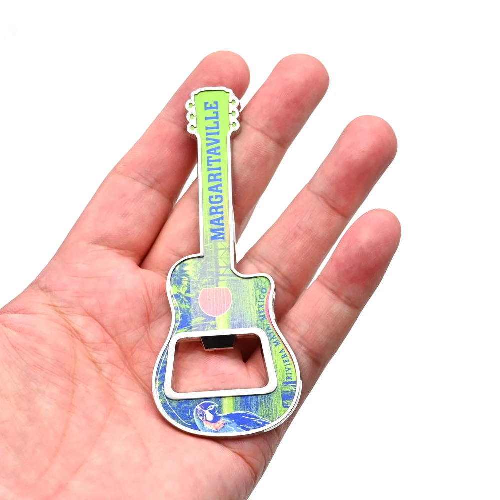Hot Sale Violin Design Magnet Metal Beer Bottle Opener Wine Corkscrew with Custom logo