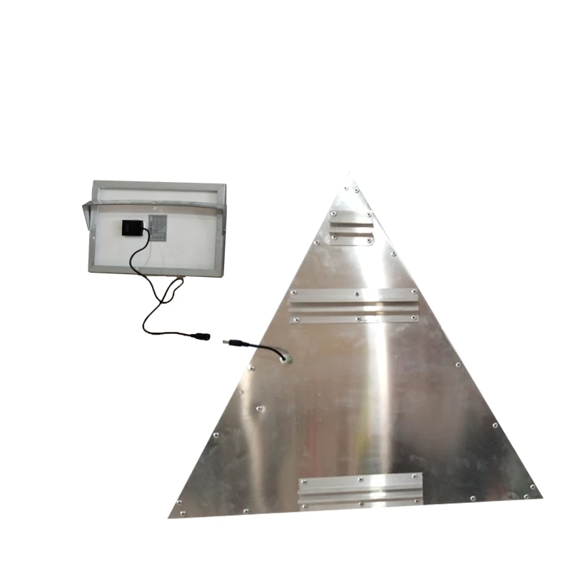 Traffic aluminum solar LED triangle safety road warning sign