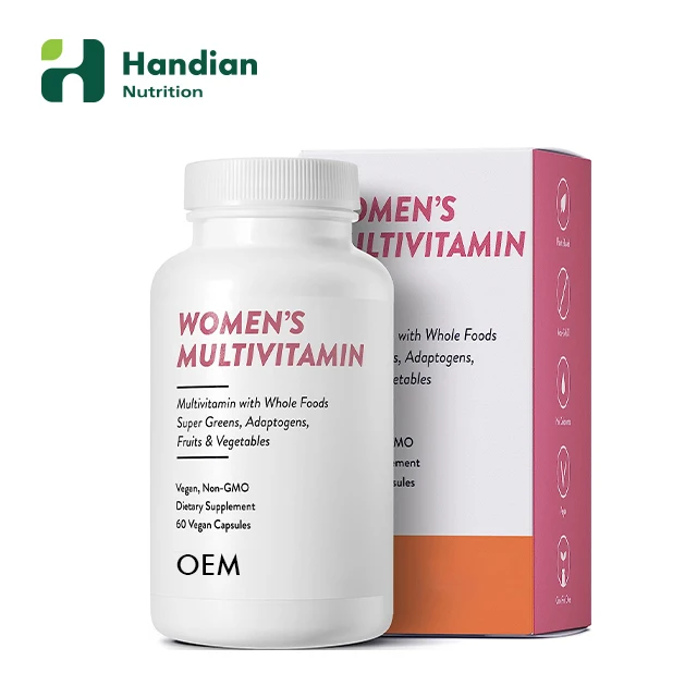 OEM Vitamina C Multivitamin Softgel Capsules for Women Daily Supplement with Whole Food Vitamins