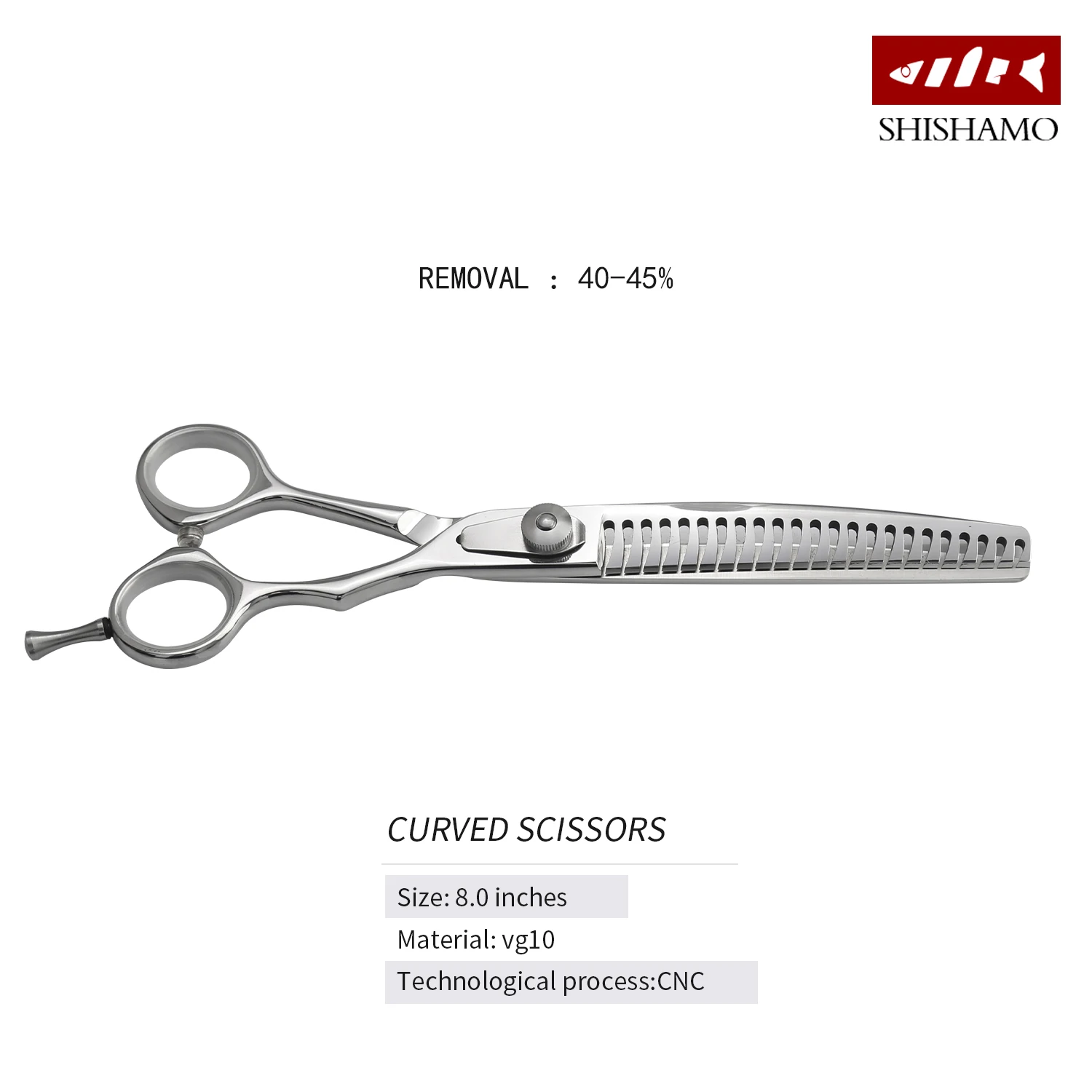 High Quality Curved CNC Thinning scissors 7.5' Pet Grooming Scissors shears Dog Hair Trimming Pet with Japan Vg10 For Pet