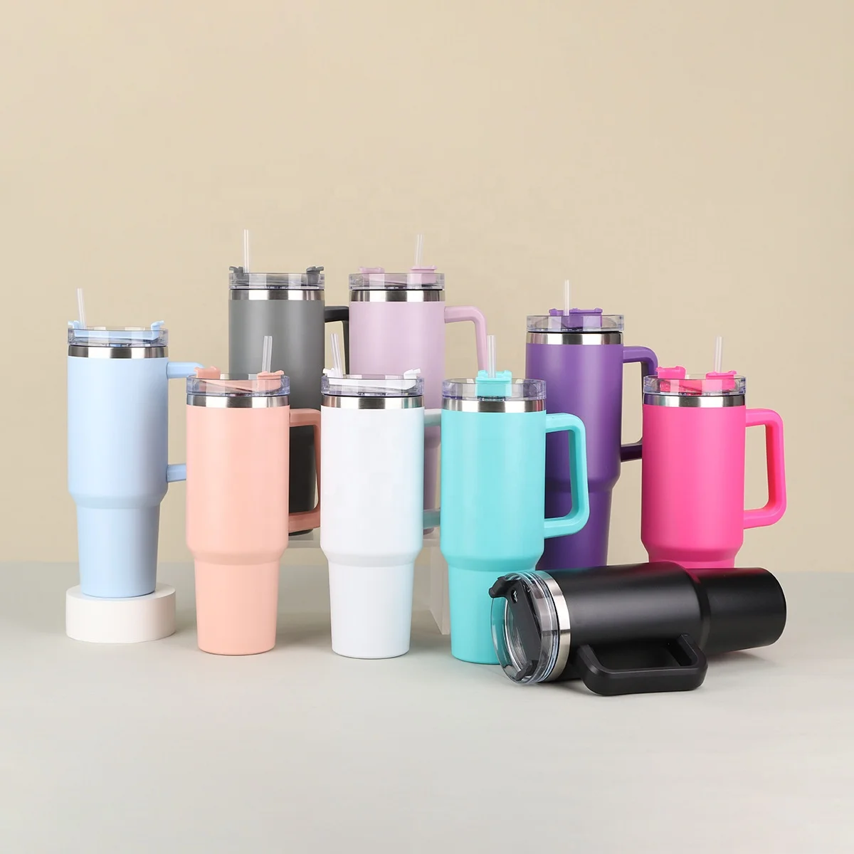 40oz Big Stainless Steel Insulated Mug Outdoor Sport Mug with Handle Thermoses Vacuum Flasks