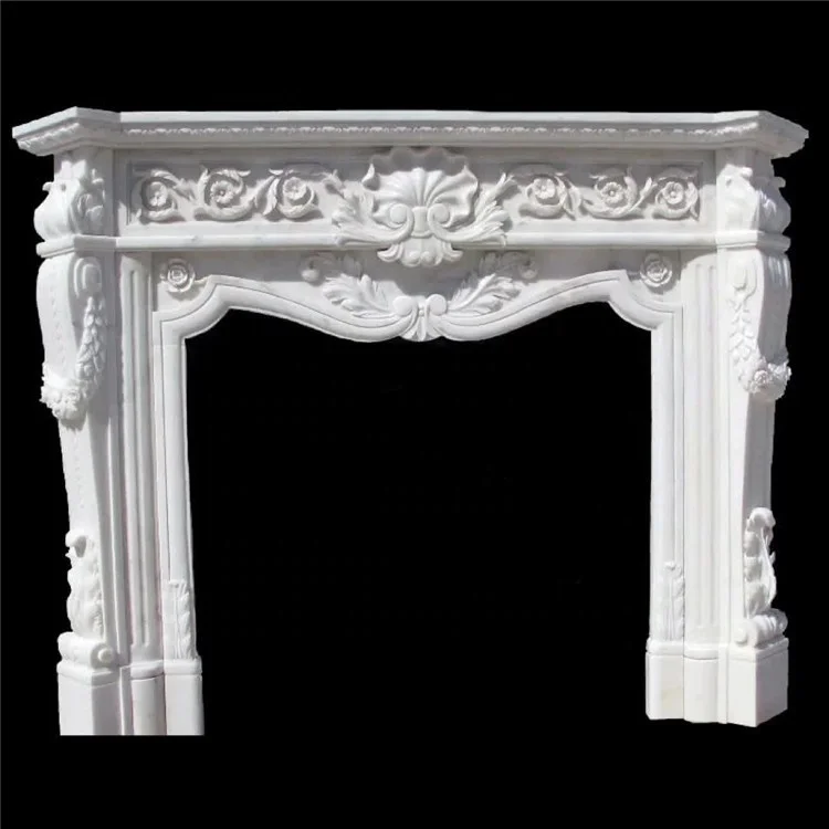 Construction home decoration natural stone electric fireplace italian carrara natural indoor marble fireplace