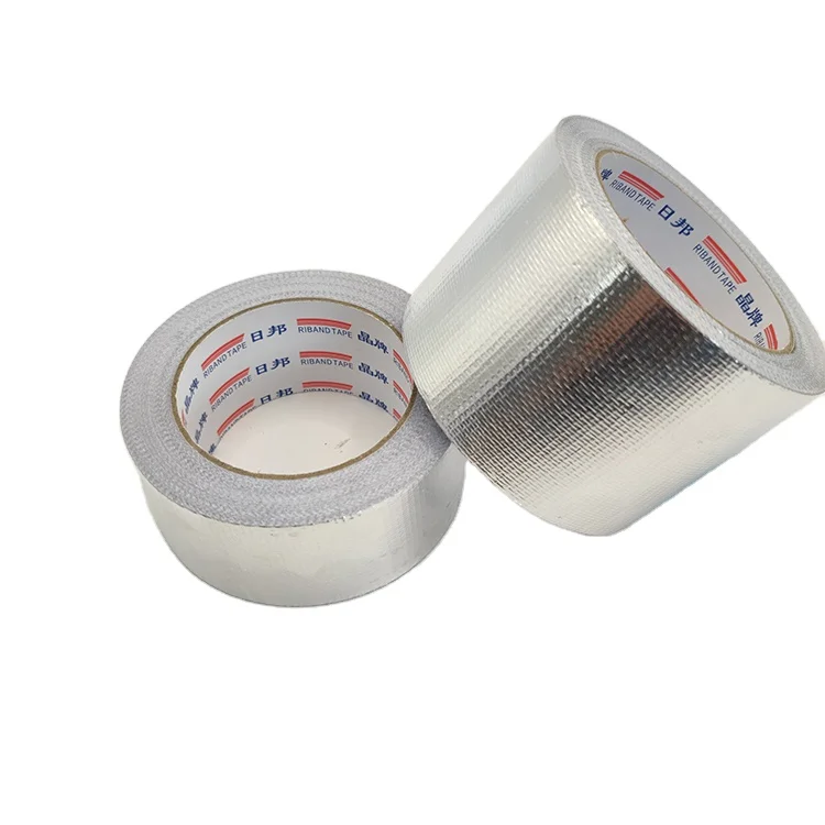 Professional Glass Fiber Cloth Aluminum Foil Tape, Fireproof Tear Heat Resistant Tape, Reinforced Leak Proof Duct Tape
