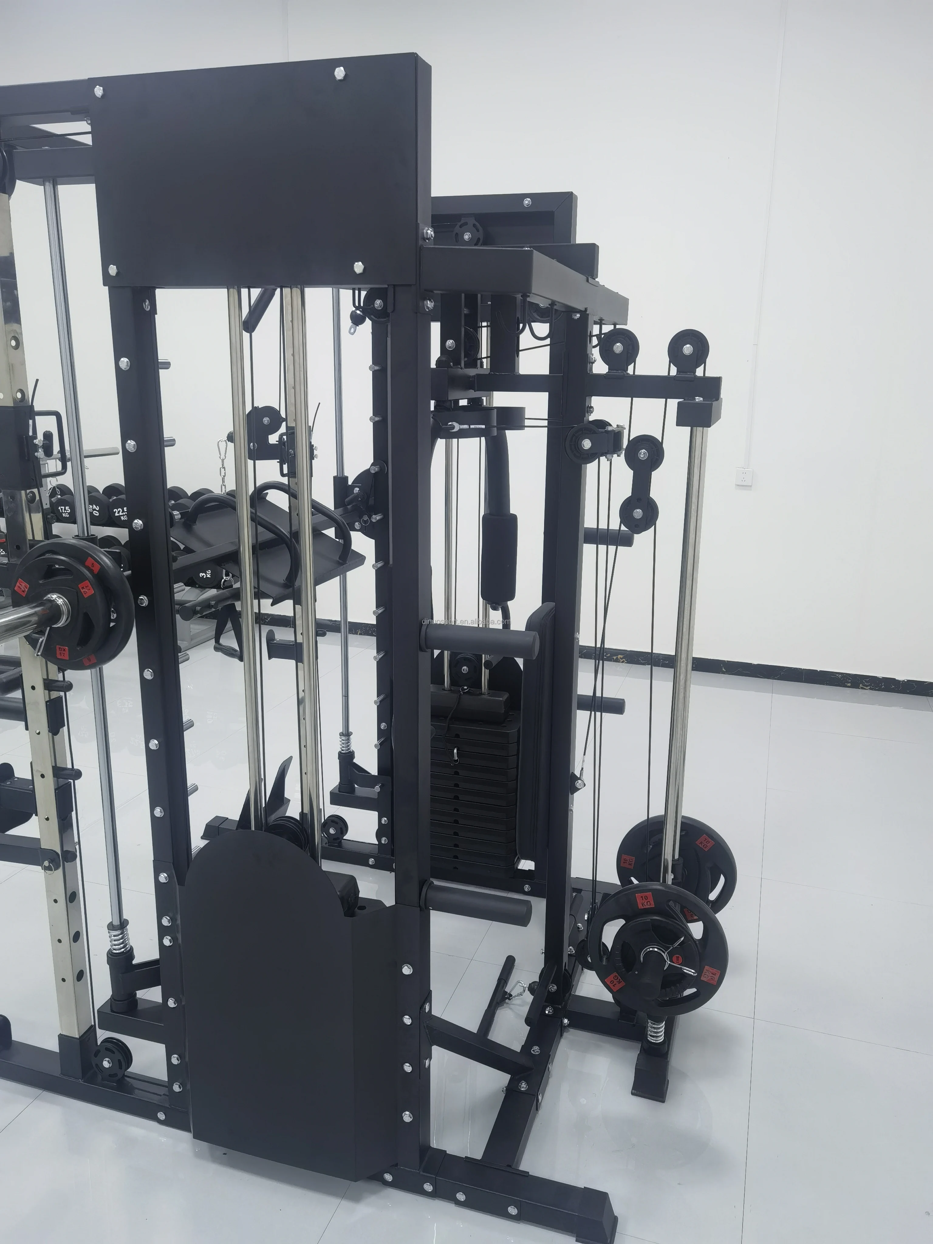 Factory Supplier home Cable Crossover Gym Machine Gym Equipment Squat Rack Power with 70kg Weight Stack