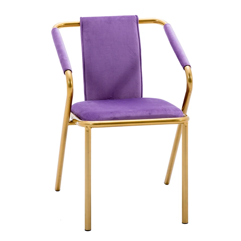 victorian pink tape home furniture metal fram designer leather chair dining