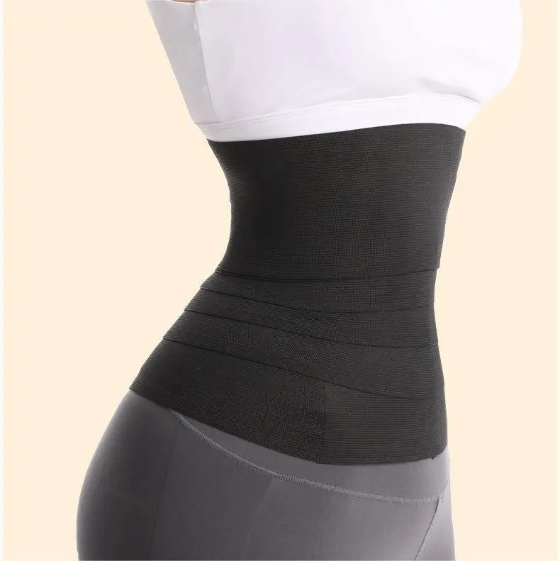 Custom Sport Loss Weight Adjustable Tummy Wrapping Belt Polyester Waist Trimmer Women Waist Support