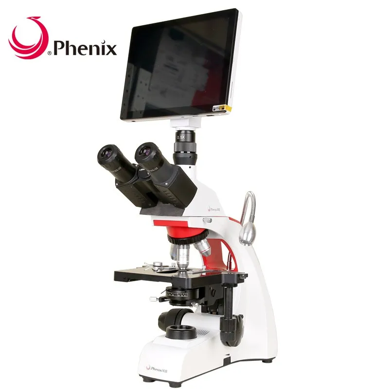 Phenix BMC303-A 40X-1600X Digital Microscopic Trinocular Biological Laboratory Microscope for Live Blood Analysis