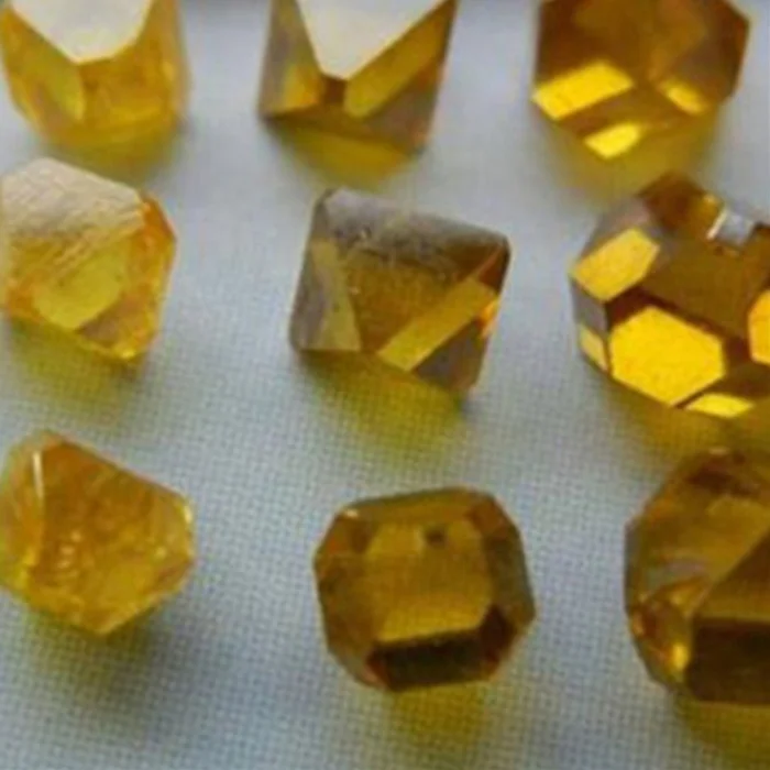 
Yellow Colored Synthetic HPHT Diamond For Industring 