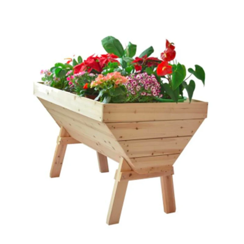 Indoor and outdoor vegetable, flower and grass planting large wood planting Garden Bed