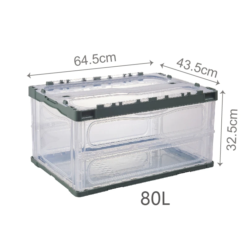 Household Foldable Stackable Bathroom Under Bed Medecine Cube Organizer Clear Plastic Storage Boxes Bins