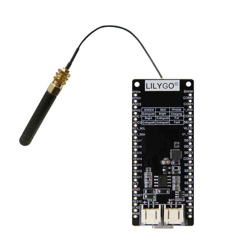 Asr6505 интегрированный sx1262lora модуль солнечного питания интерфейсный