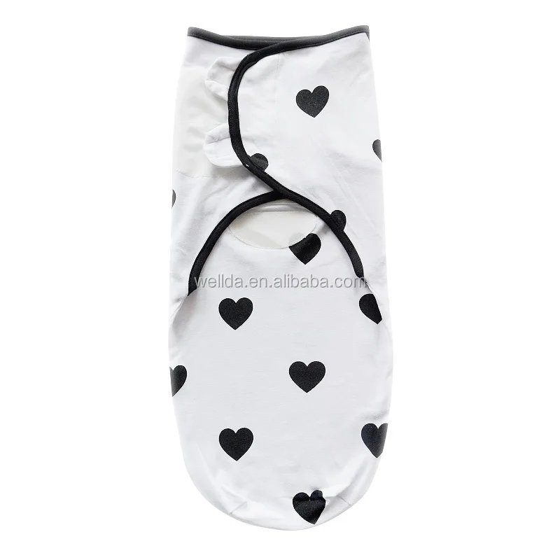 High Quality Custom 100% Organic Cotton Baby Swaddle Wrap Soft Printed Festival Bedding Baby Sleeping White Color Custom Logo