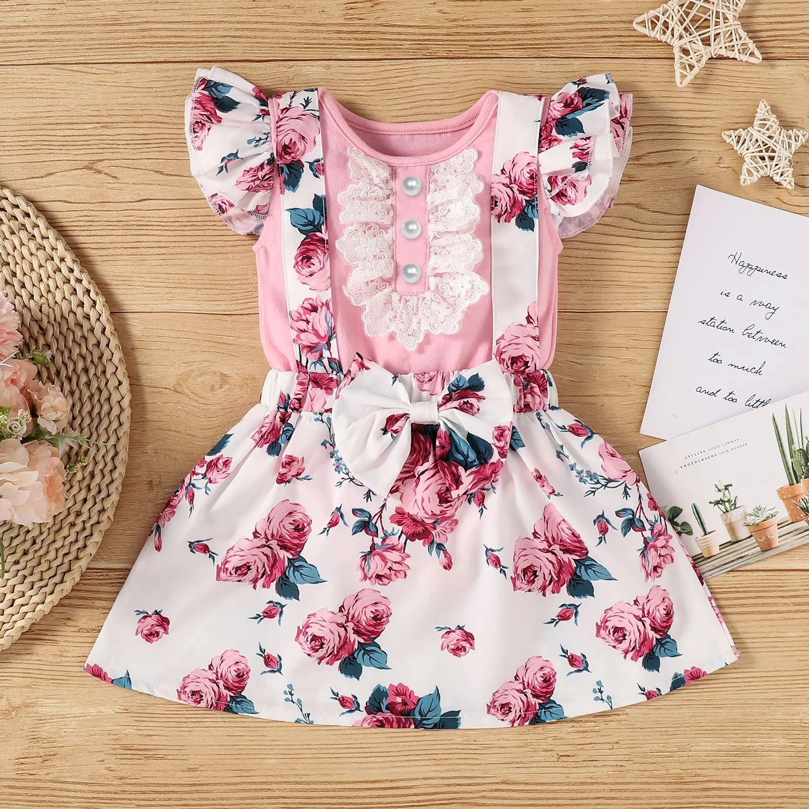 Quality products 2 piece embroidered flower baby girl clothing embroidered dress sets kid pajamas kid jacket dresses for girls