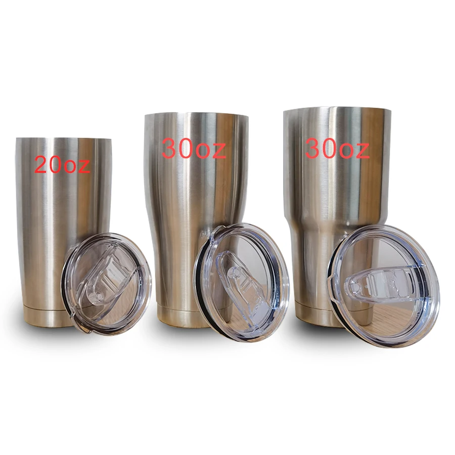 USA Warehouse stocked 20oz 30oz Stainless Steel Cups Coffee Car Mugs Sublimation Blank Travel Tumbler