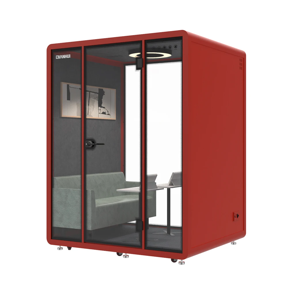 Customized 35 dB soundproof piano room acoustic music pod musical instrument practice room with fresh air system