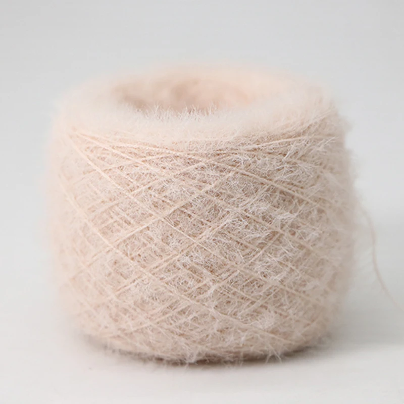 1 3 см имитация норкового пера Пряжа 100% нейлон поставка всех видов смешанной пряжи необычная