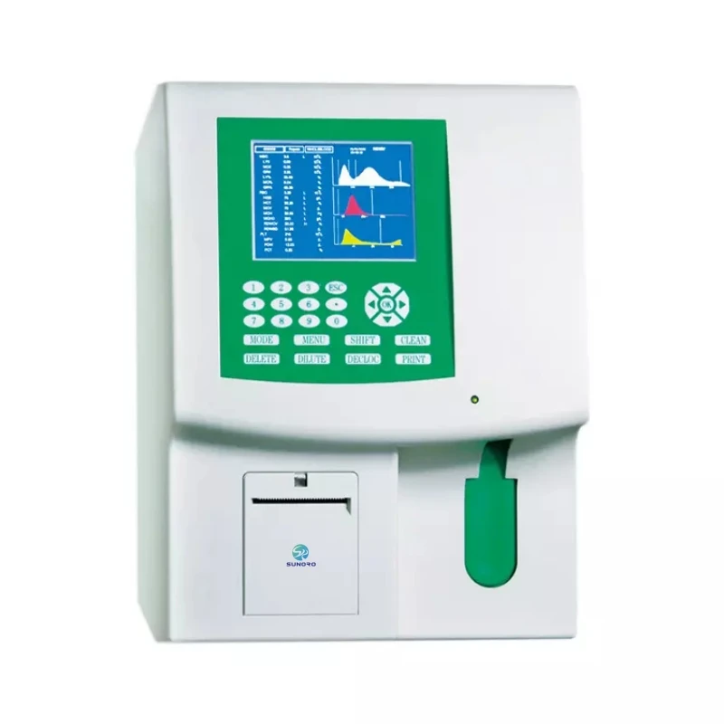 Cost-effective, fully automated blood analyzer with 19 parameters for cbc testing and microsampling technology