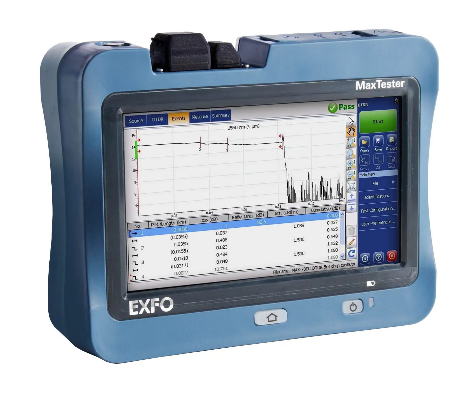 Original Canada EXFO OTDR MAX-730C-SM3 SM otdr meter High Quality otdr supplier