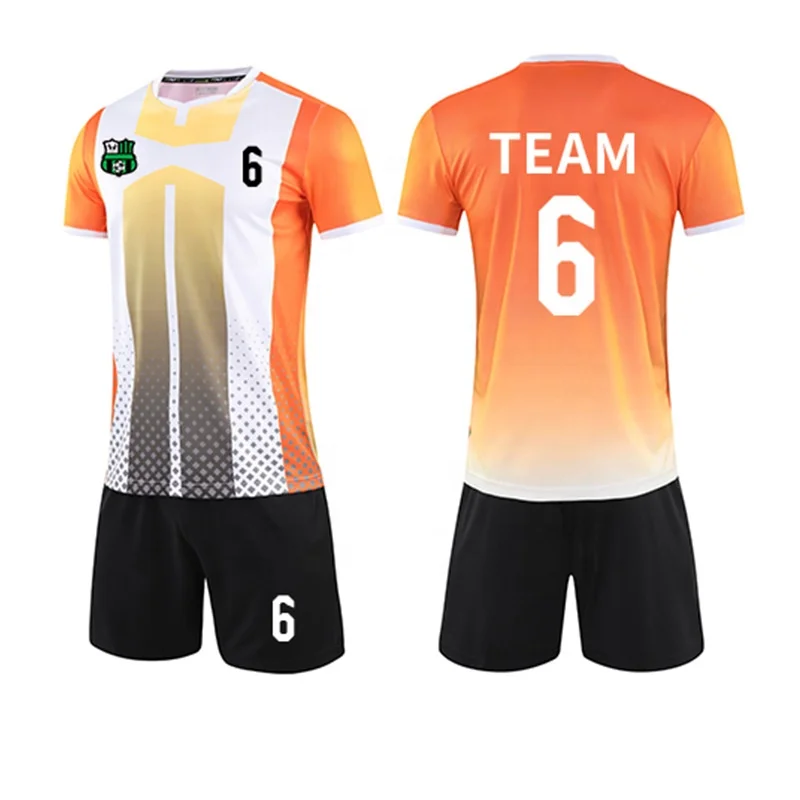 Custom Latest Design Wholesale Team Sports Jersey Custom New Breathable And Sweat-Free Training Football Jersey Uniforms