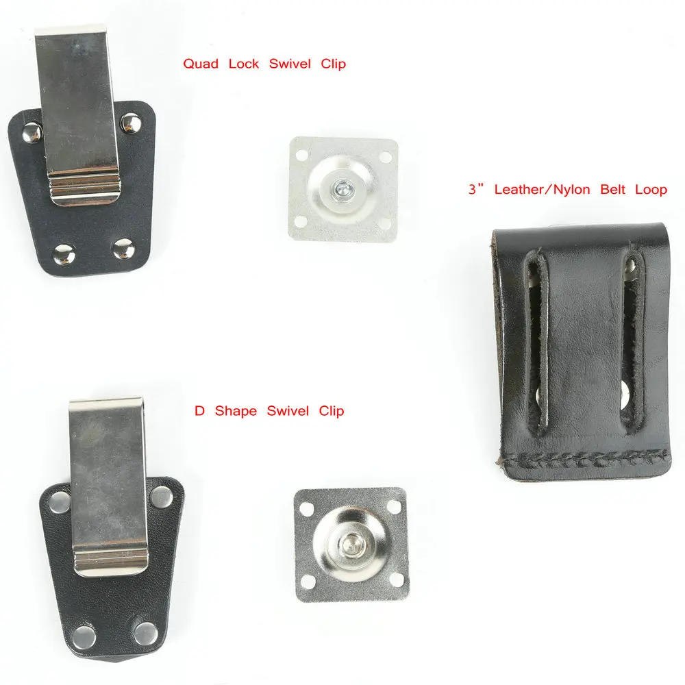 D Metal Clip & Swivel Belt Loop for Motorola XTS2500 HT1250 HT750 MTX8250 MTX9250 Radio Case Phone Holster Hardware accessories